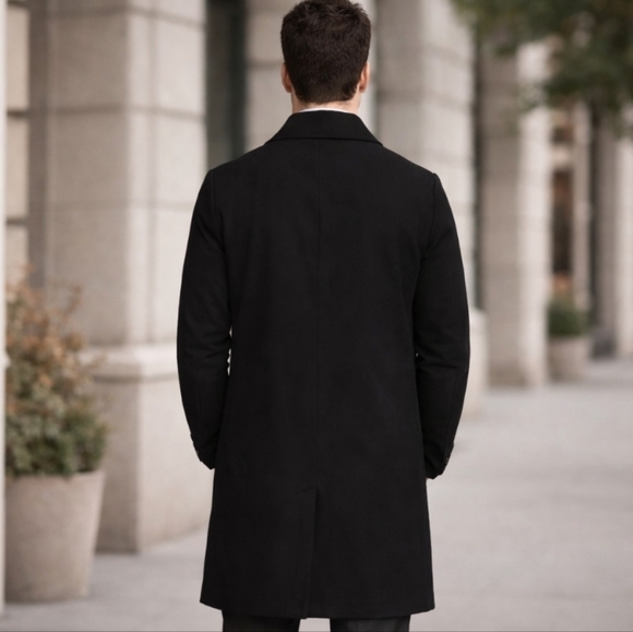 ⭐️ Host Pick⭐️ Pronto Uomo | Black Italian Trench Coat - Picture 10 of 11